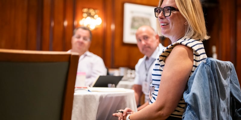 Expert speaker presenting at Revenue Room event