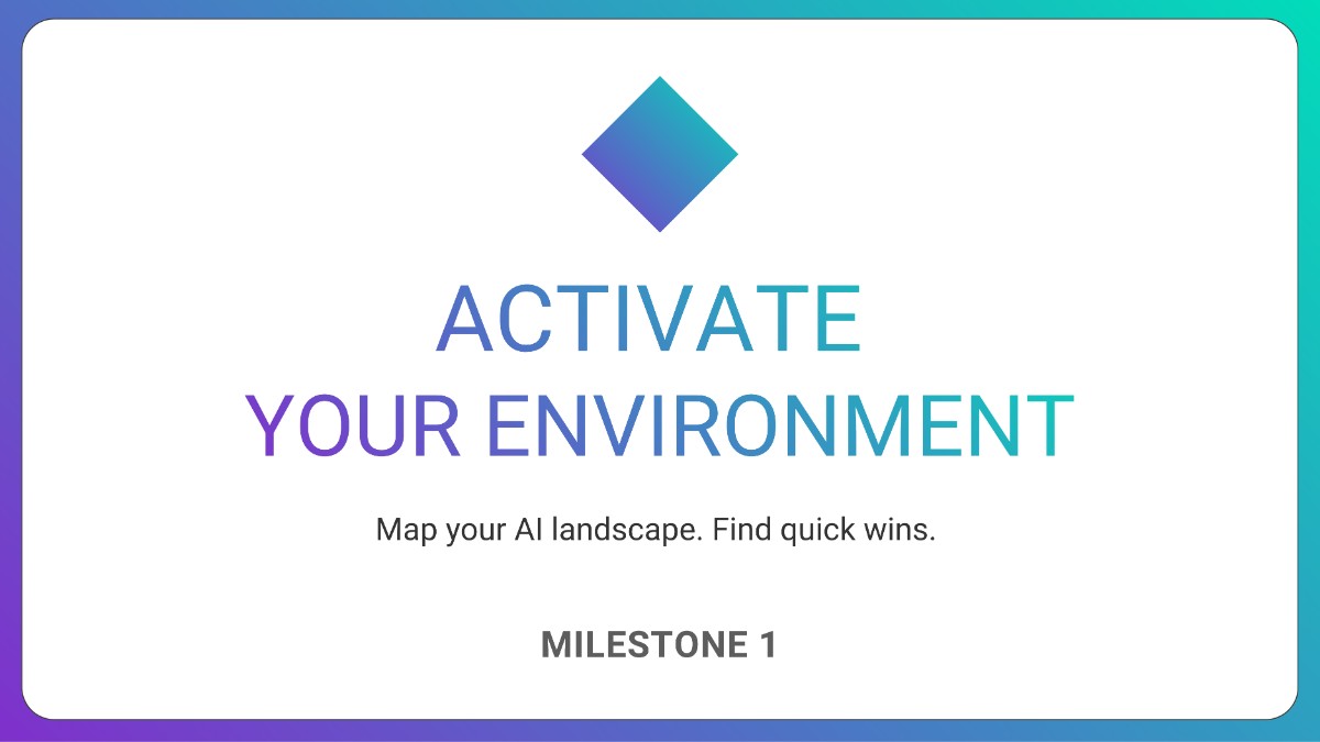 Milestone 1: Activate Your Environment