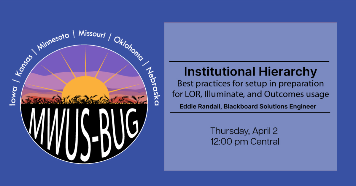 April 2026 MWUS-BUG Meeting