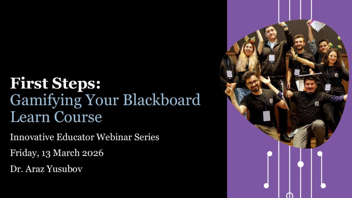 Deck - IES - Gamifying Your Blackboard Course