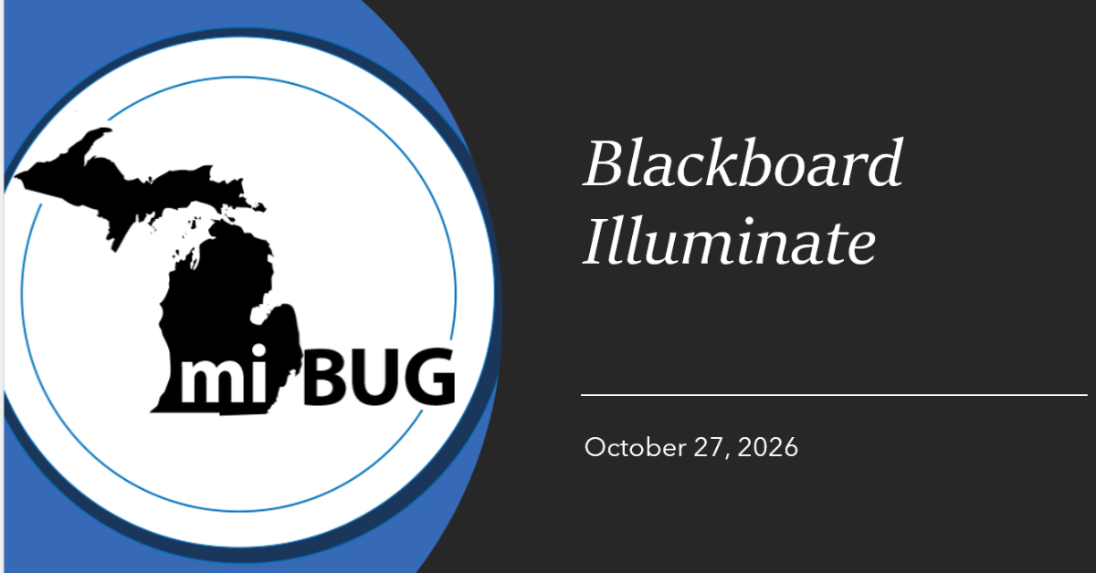Blackboard Illuminate