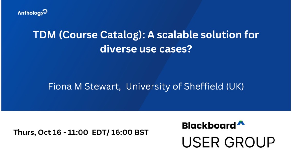 Blackboard User Group - Oct 16
