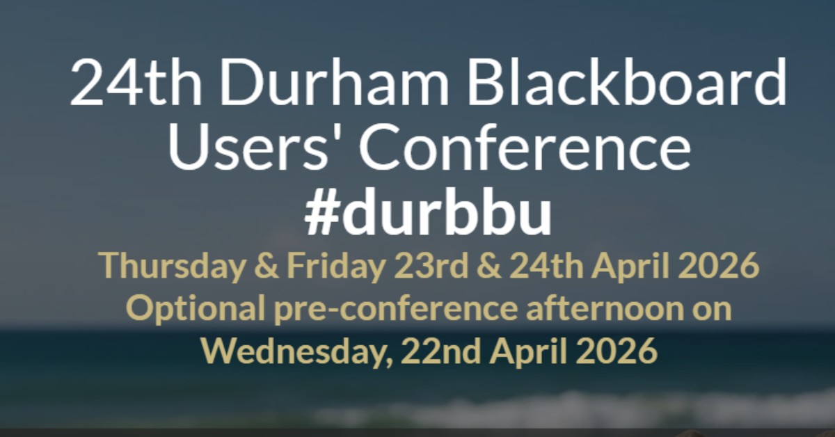Durham Blackboard Users' Conference (In-Person)
