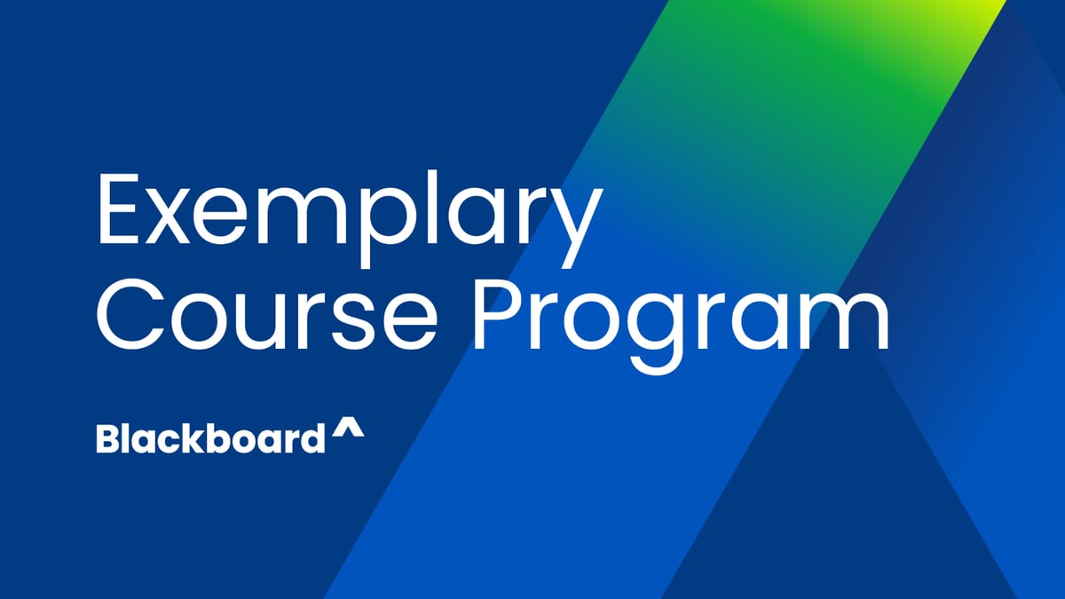Congratulations to Our Exemplary Course Program Winners