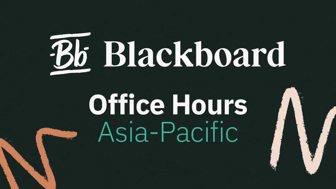 Deck - Blackboard LMS Office Hours - Asia Pacific - 20 August