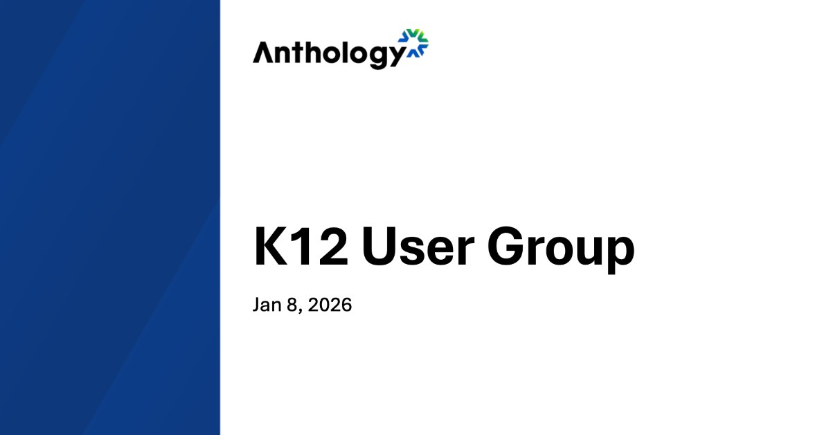 Blackboard K-12 User Group - January 8, 2026