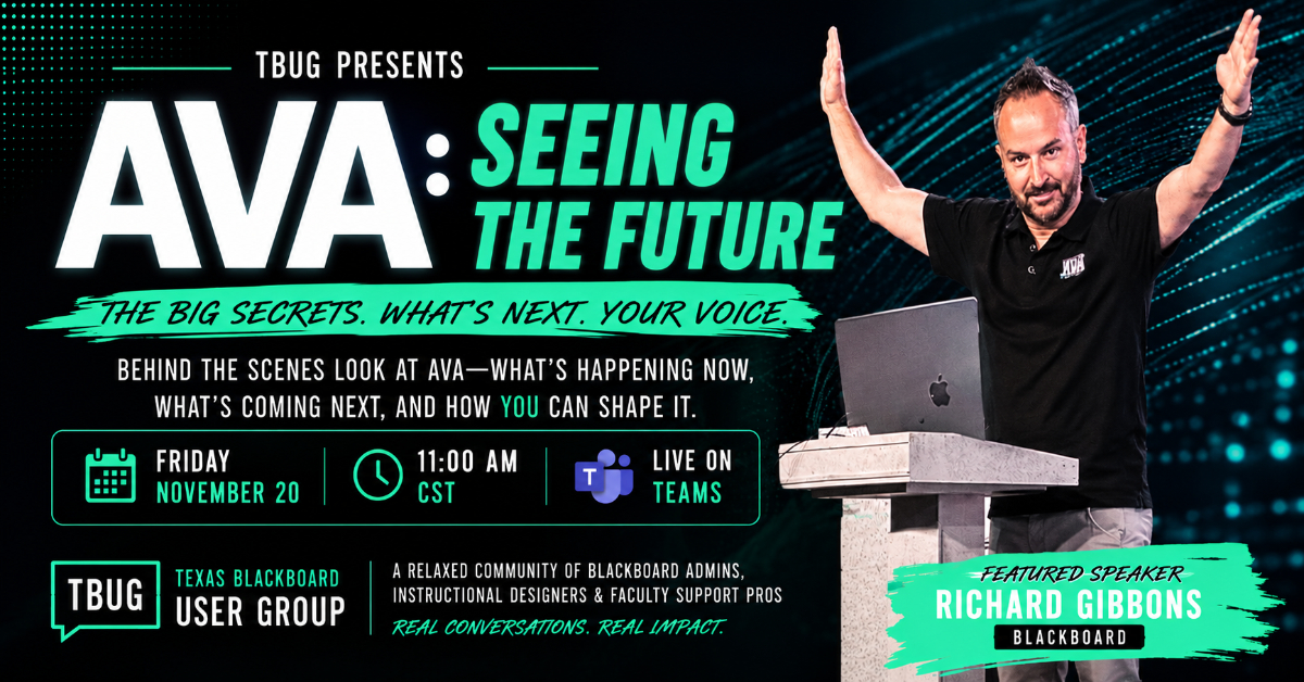 TBUG November: AVA — Seeing the Future with Richard Gibbons
