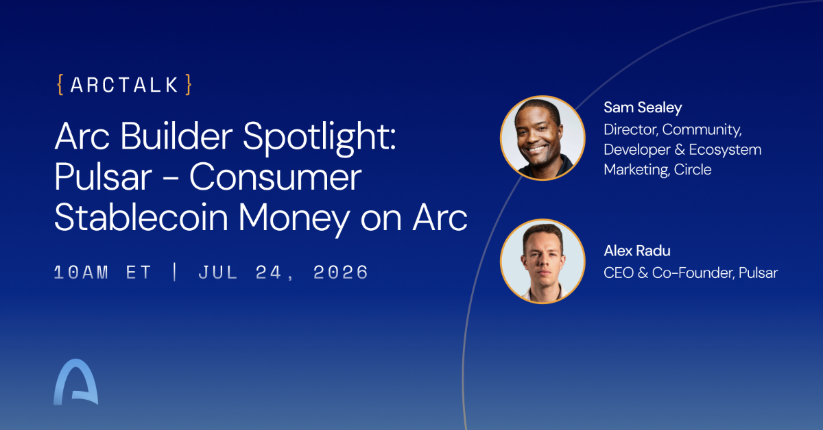 Arc Builder Spotlight: Pulsar - Consumer Stablecoin Money on Arc