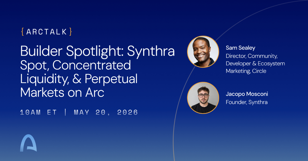 Builder Spotlight: Synthra - Spot, Concentrated Liquidity, and Perpetual Markets on Arc