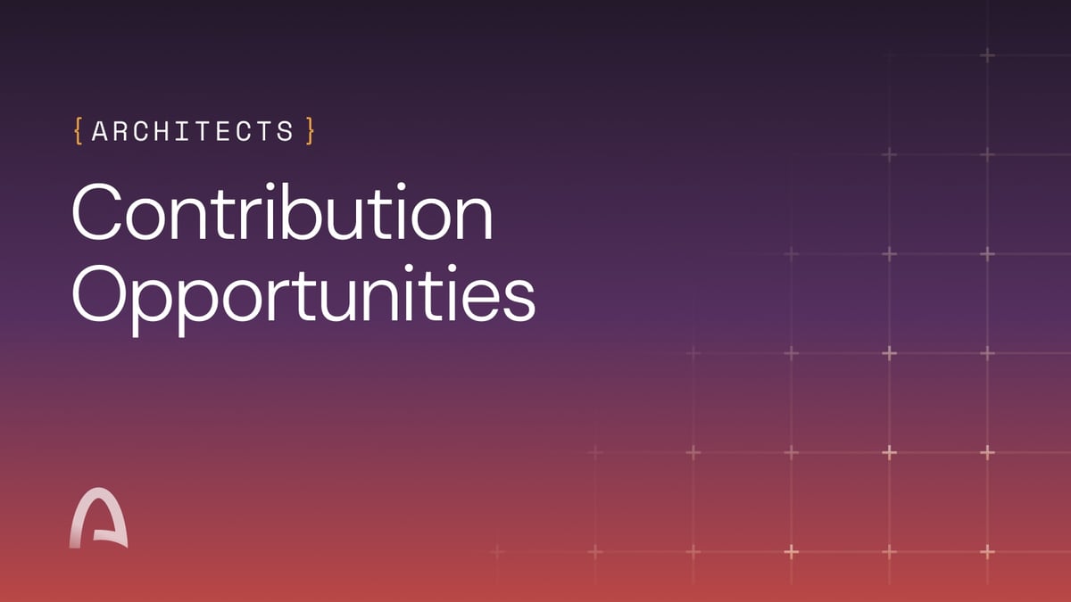 Architects: Contribution Opportunities