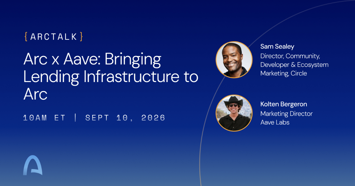 Arc x Aave: Bringing Lending Infrastructure to Arc