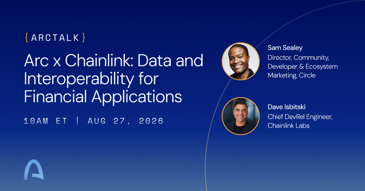 Arc x Chainlink: Data and Interoperability for Financial Applications