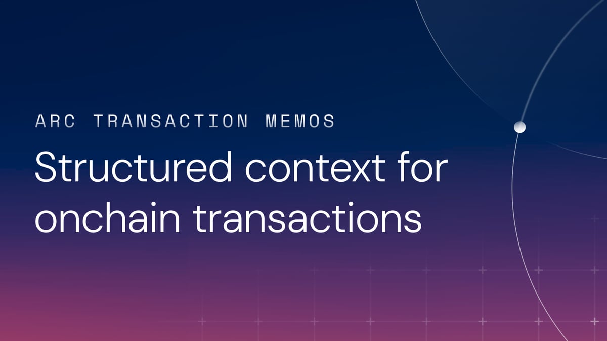 Arc Transaction Memos: Structured transaction context for financial workflows on Arc