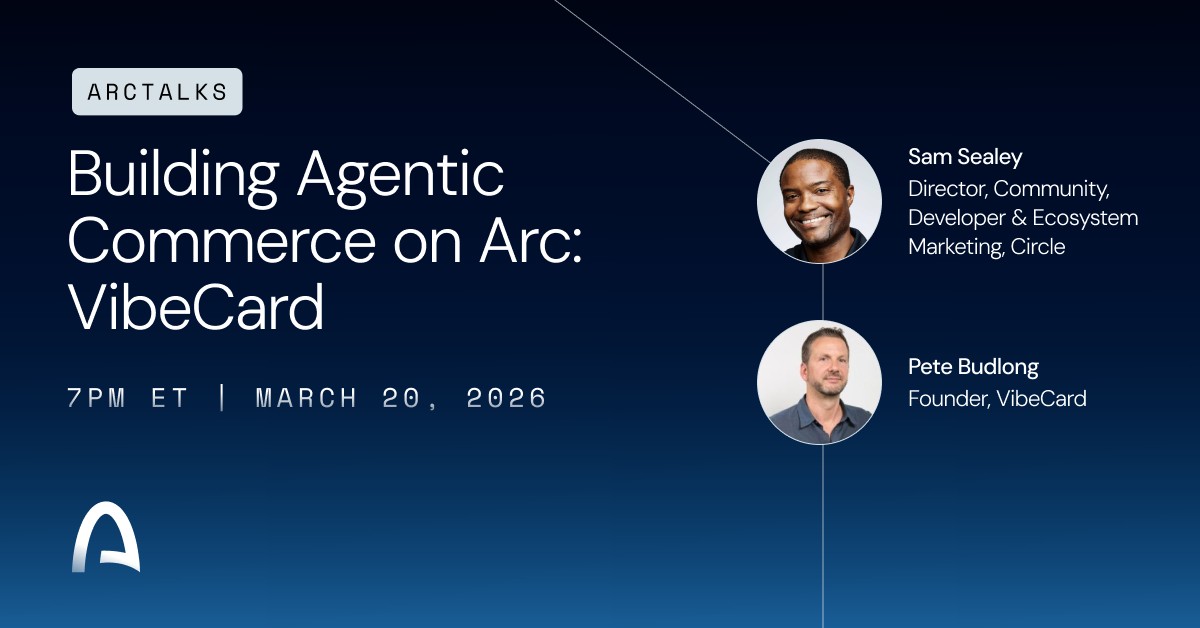 Building Agentic Commerce on Arc: VibeCard