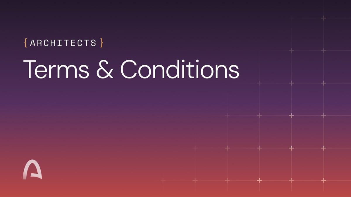 Architects: Terms & Conditions