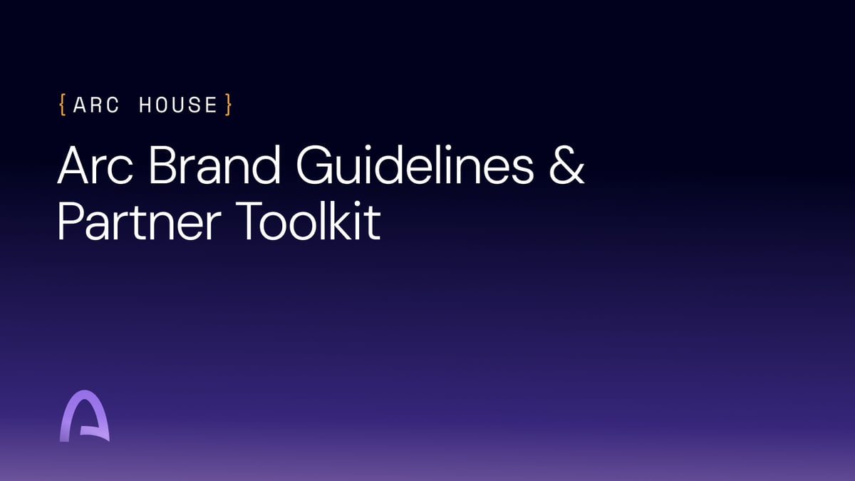 Arc Brand Guidelines and Partner Toolkit is live
