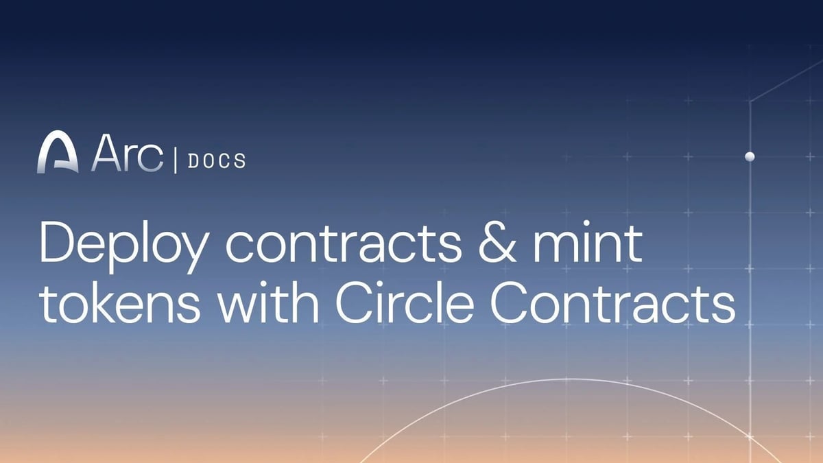 Quickstart Spotlight: Deploy an ERC-20 on Arc using Circle Contracts