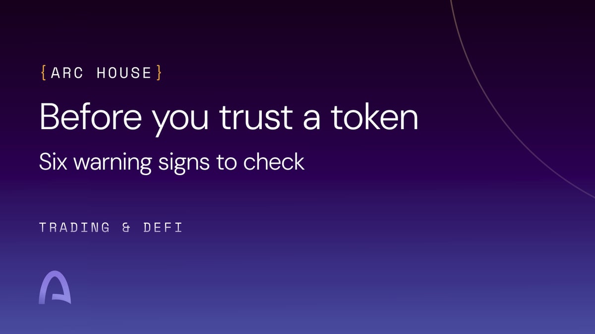 Before you trust a token