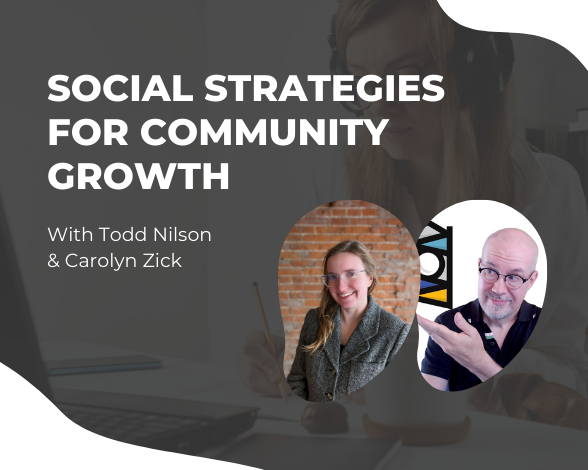 Social Strategies for Community Growth