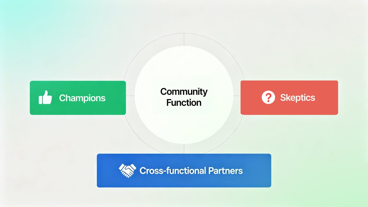 Playbook: How To Turn Internal Skeptics Into Community Champions
