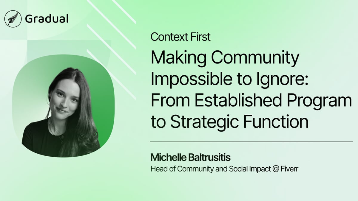 Making Community Impossible to Ignore With Michelle Baltrusitis from Fiverr