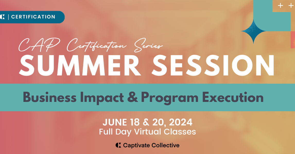 CAP Certification Summer series