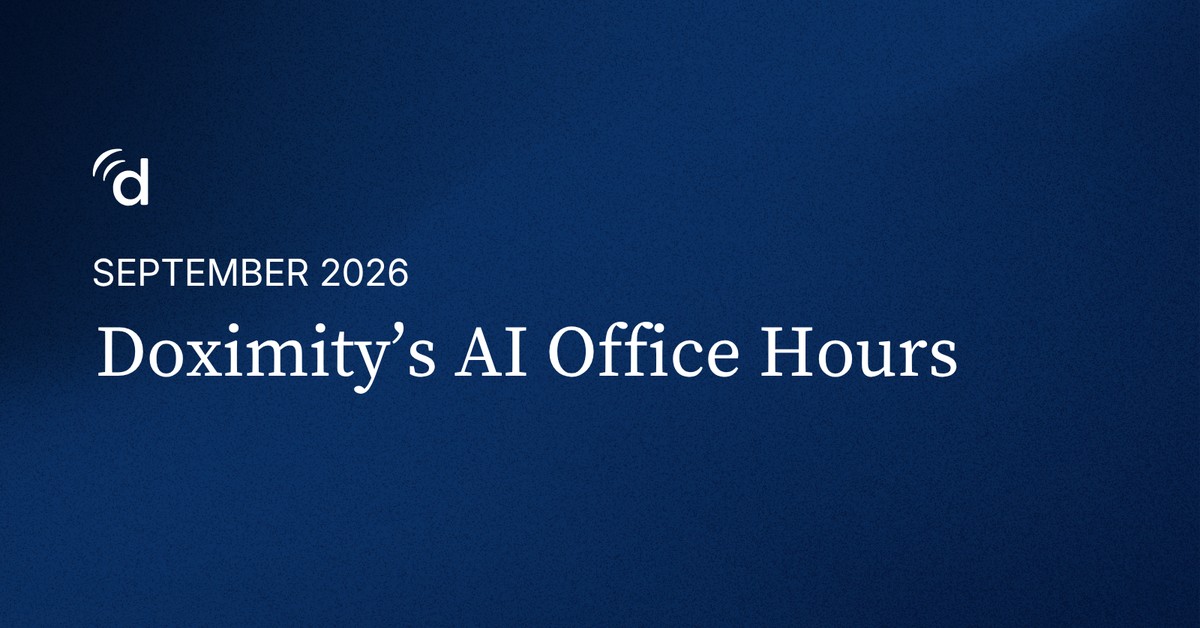 Doximity's AI Office Hours: September 2026