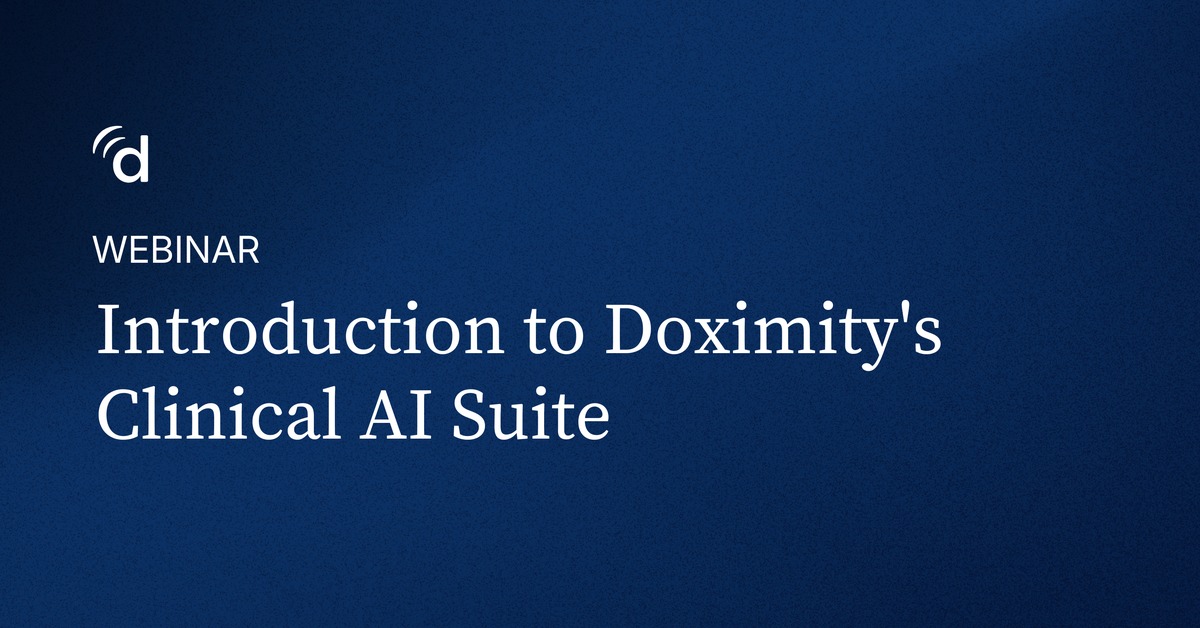 Introduction to Doximity's Clinical AI Suite