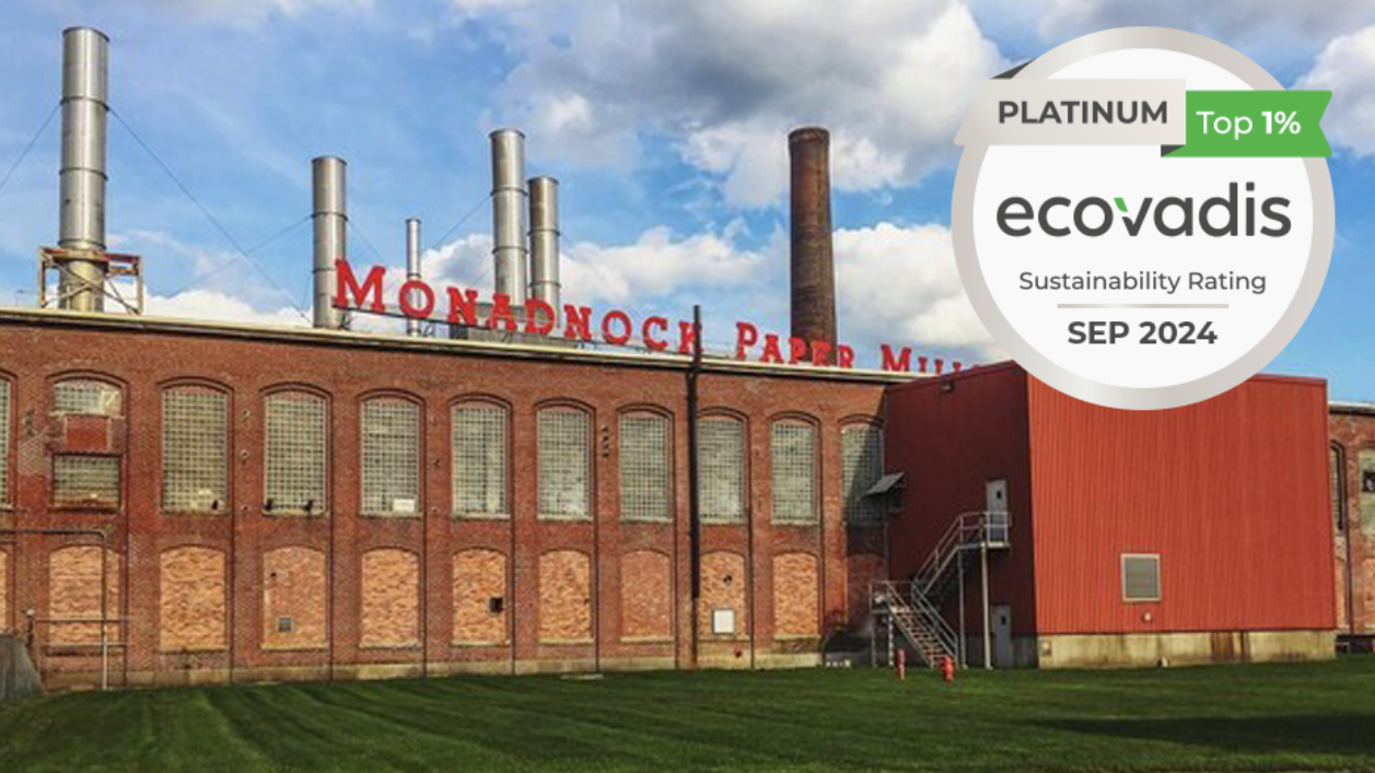 Monadnock Paper Mills Joins Top 1% of Global Sustainability Leaders