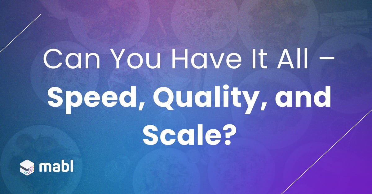 Executive Dinner: Can You Have It All – Speed, Quality, and Scale?