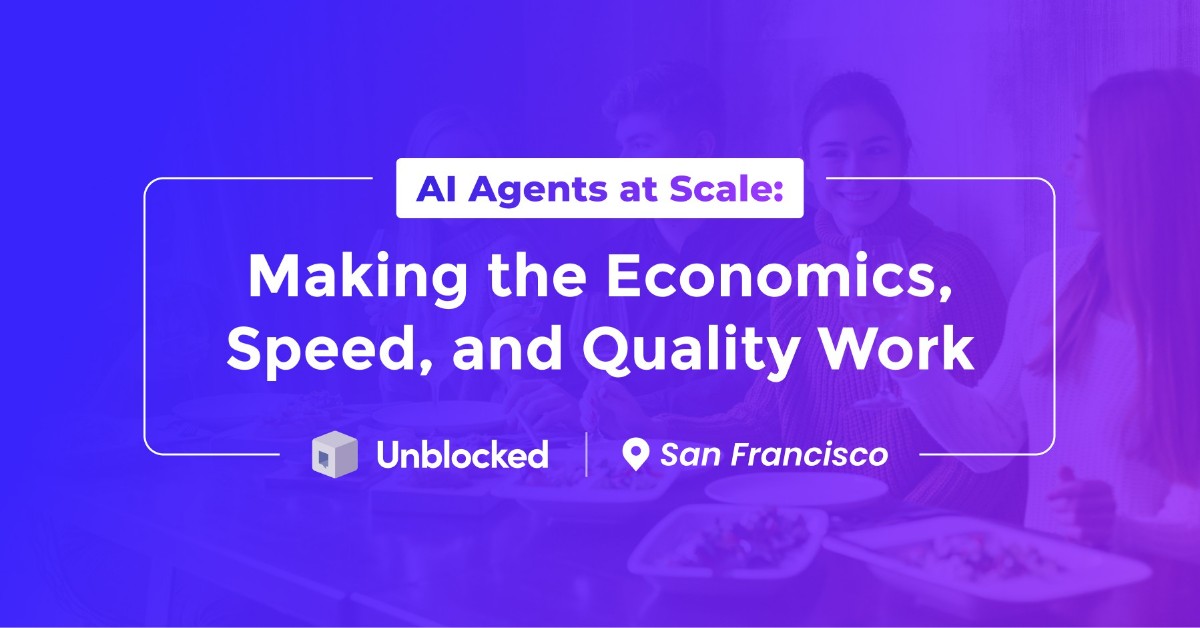 AI Agents at Scale: Making the Economics, Speed, and Quality Work