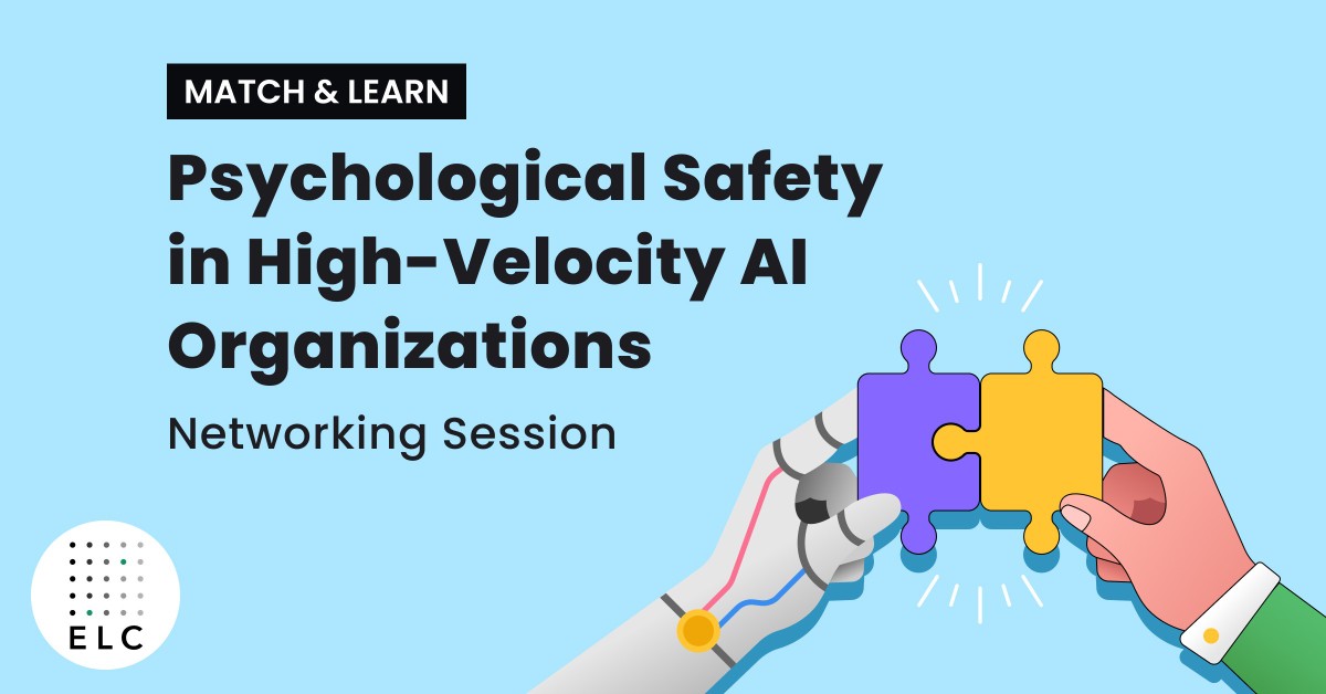 Match & Learn - Psychological Safety in High-Velocity AI Organizations
