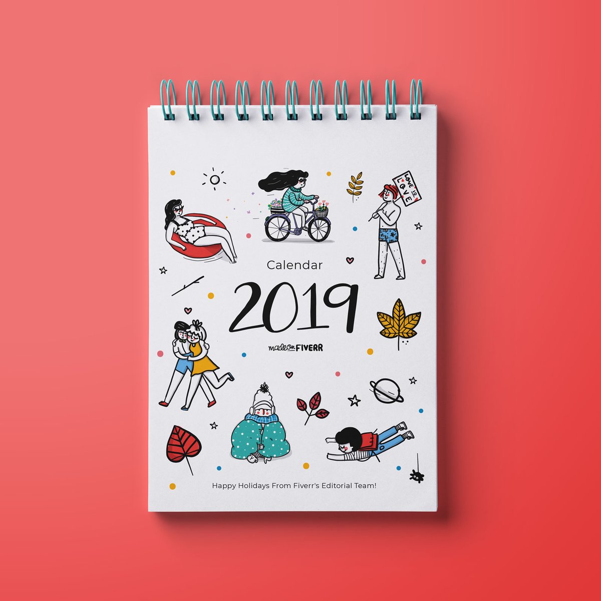 Toast the New Year With This Printable Calendar!