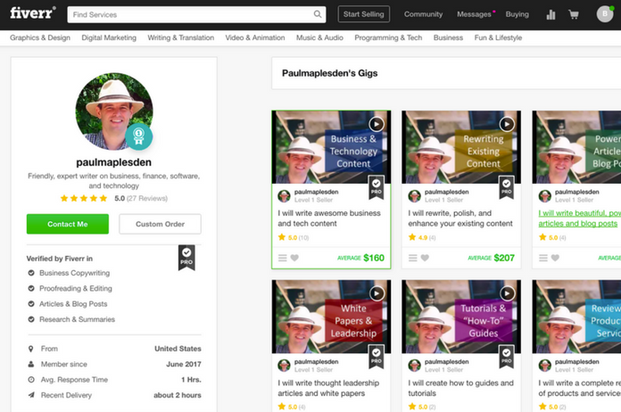 Fiverr Pro Seller Success Story