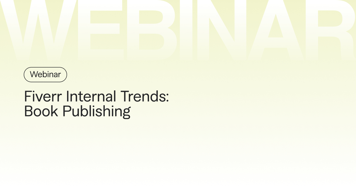 Fiverr Internal Trends: Book Publishing