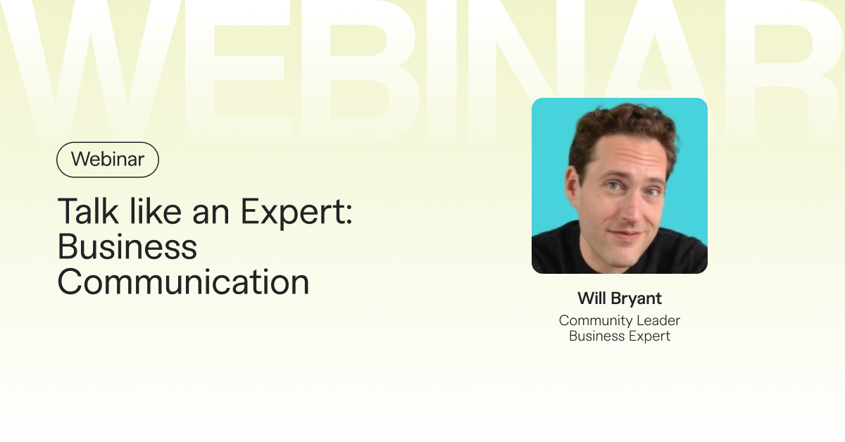 Talk like an Expert: Business Communication