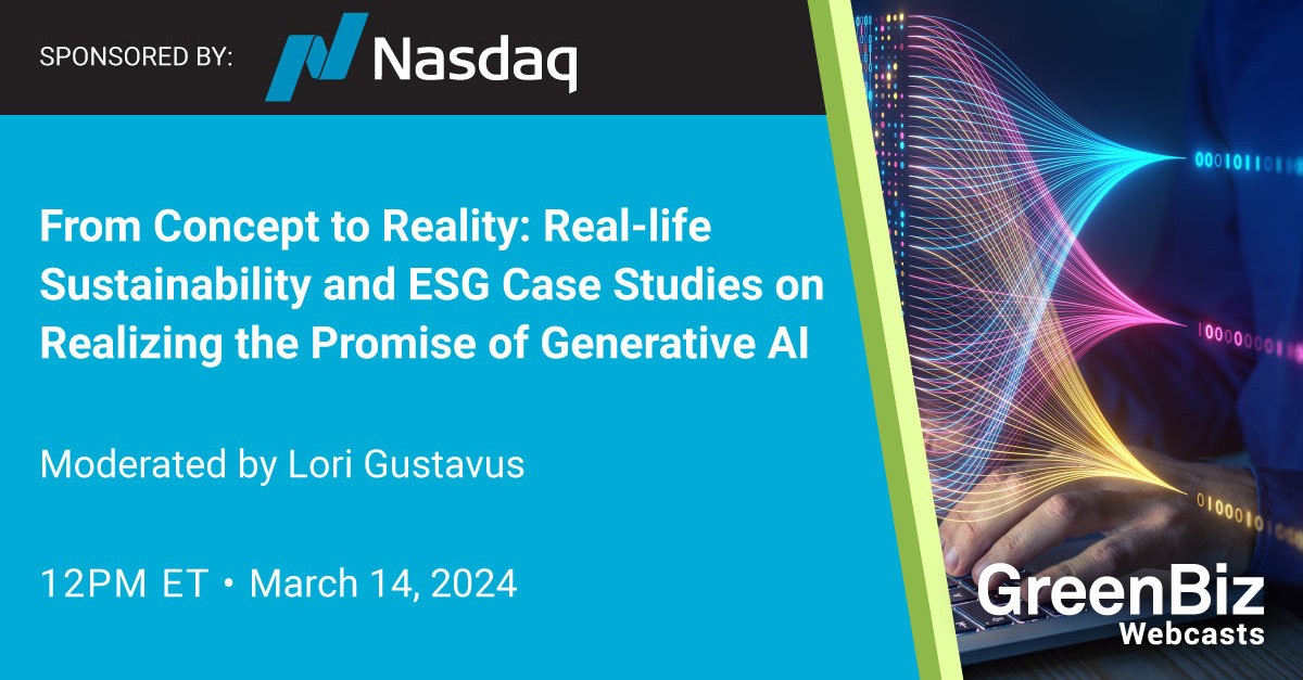 From Concept to Reality: Real-life sustainability and ESG case studies on realizing the promise of generative AI