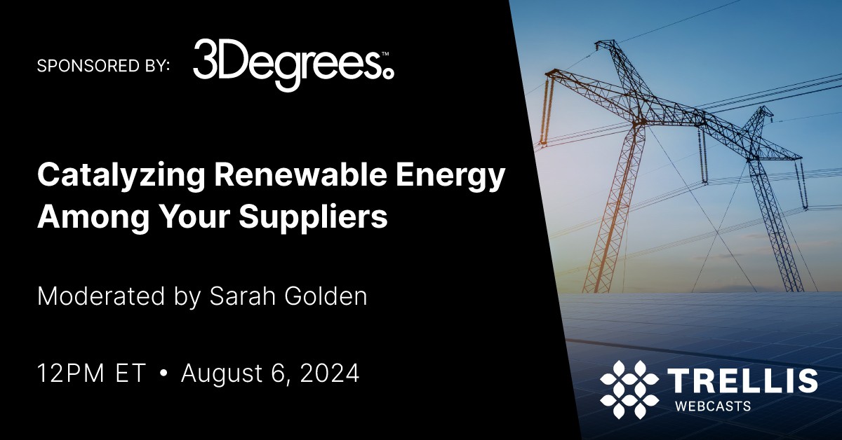 Catalyzing Renewable Energy Adoption Among Your Suppliers