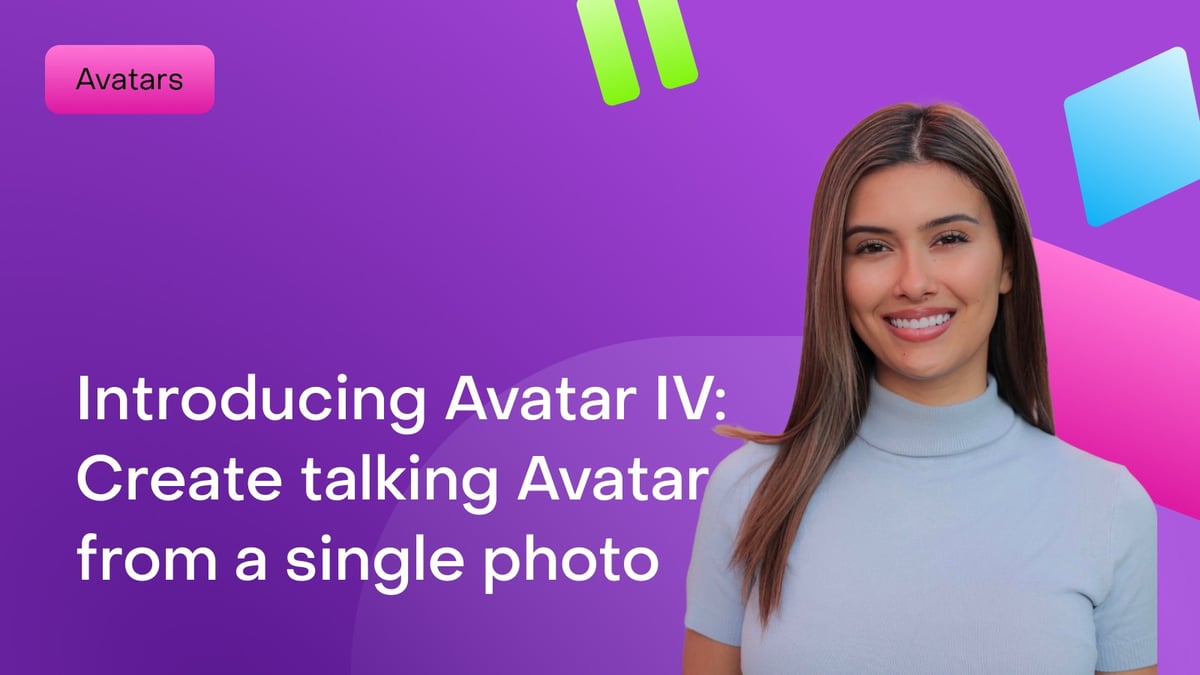 Introducing Avatar IV: Create talking Avatars from a single photo