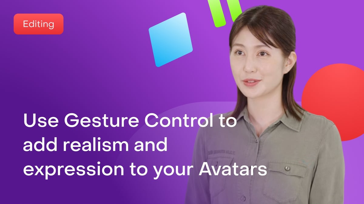 How to Use Gesture Control to add realism and expression to your Avatars