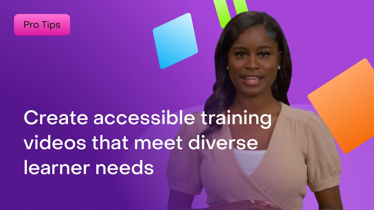 How to create accessible training videos that meet diverse learner needs