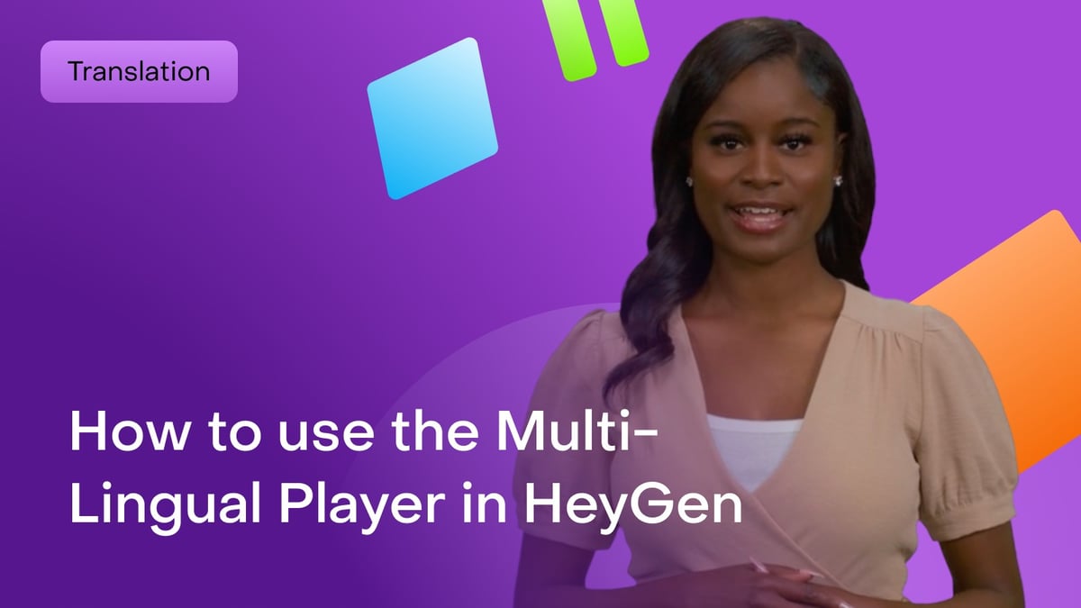 How to Use the Multi-Lingual Player in HeyGen