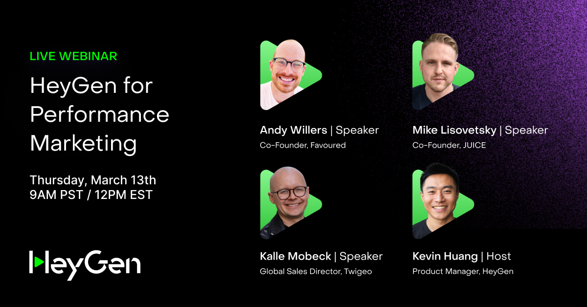 HeyGen for Performance Marketing UGC Ads