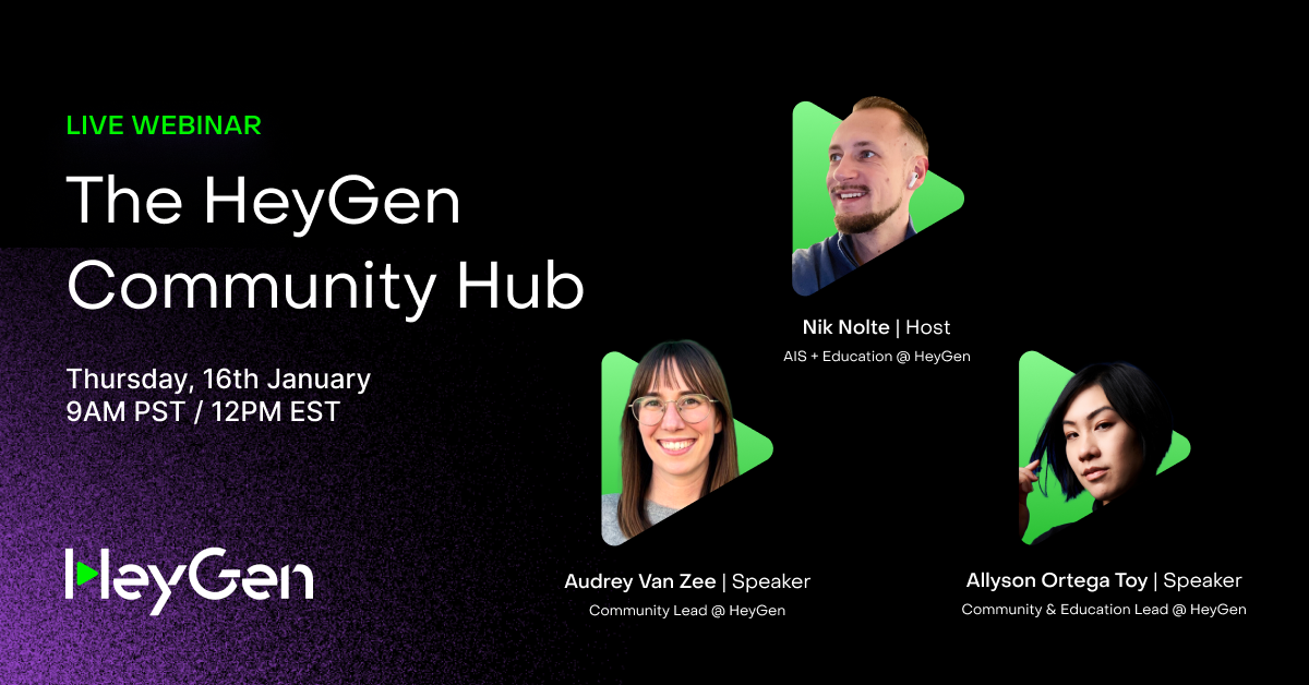The HeyGen Community Hub