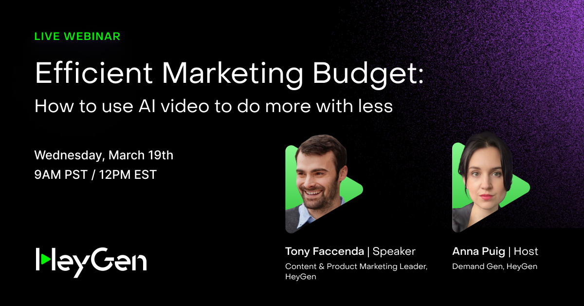 Efficient Marketing Budget: How to use AI video to do more with less