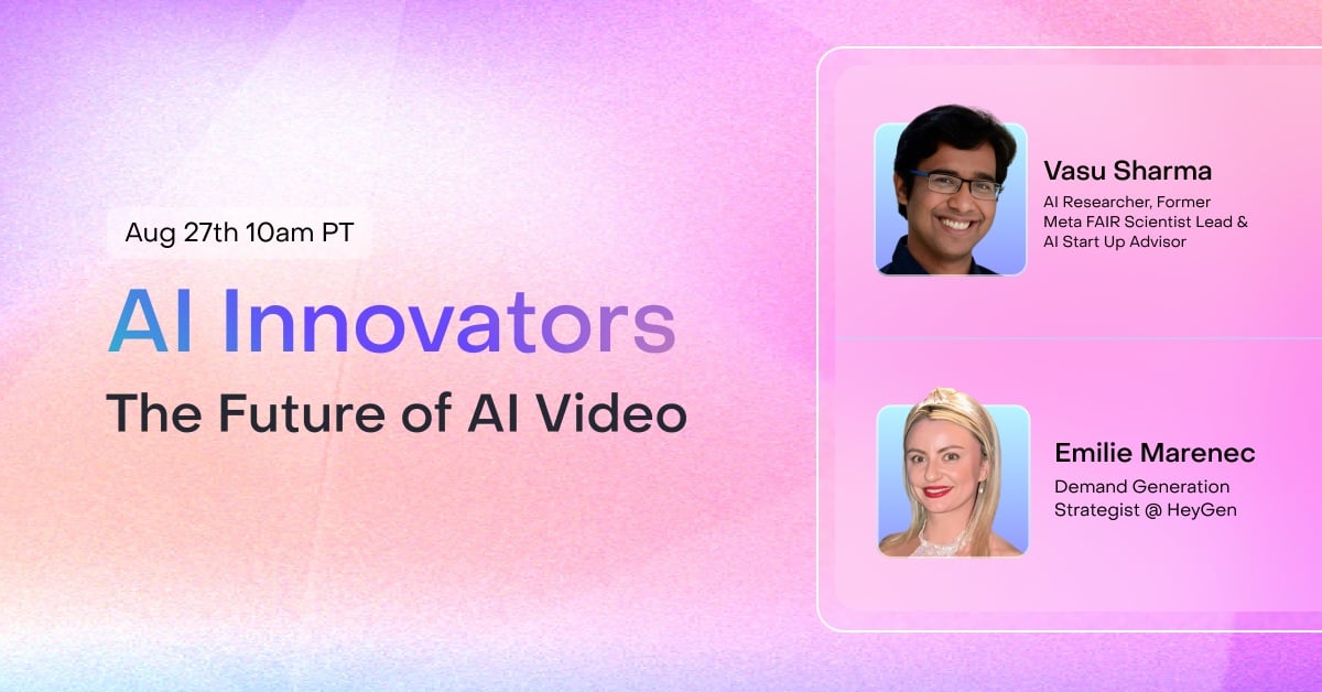 AI Innovators Discussion - The Future of AI Video with AI Researcher, Advisor & Meta FAIR Scientist