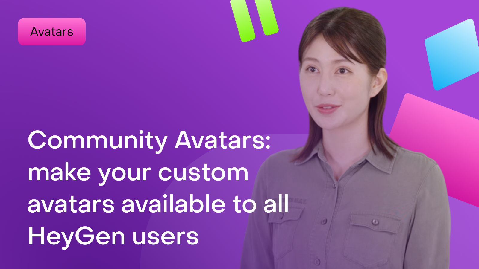 Community Avatars: make your custom avatars available to all HeyGen users