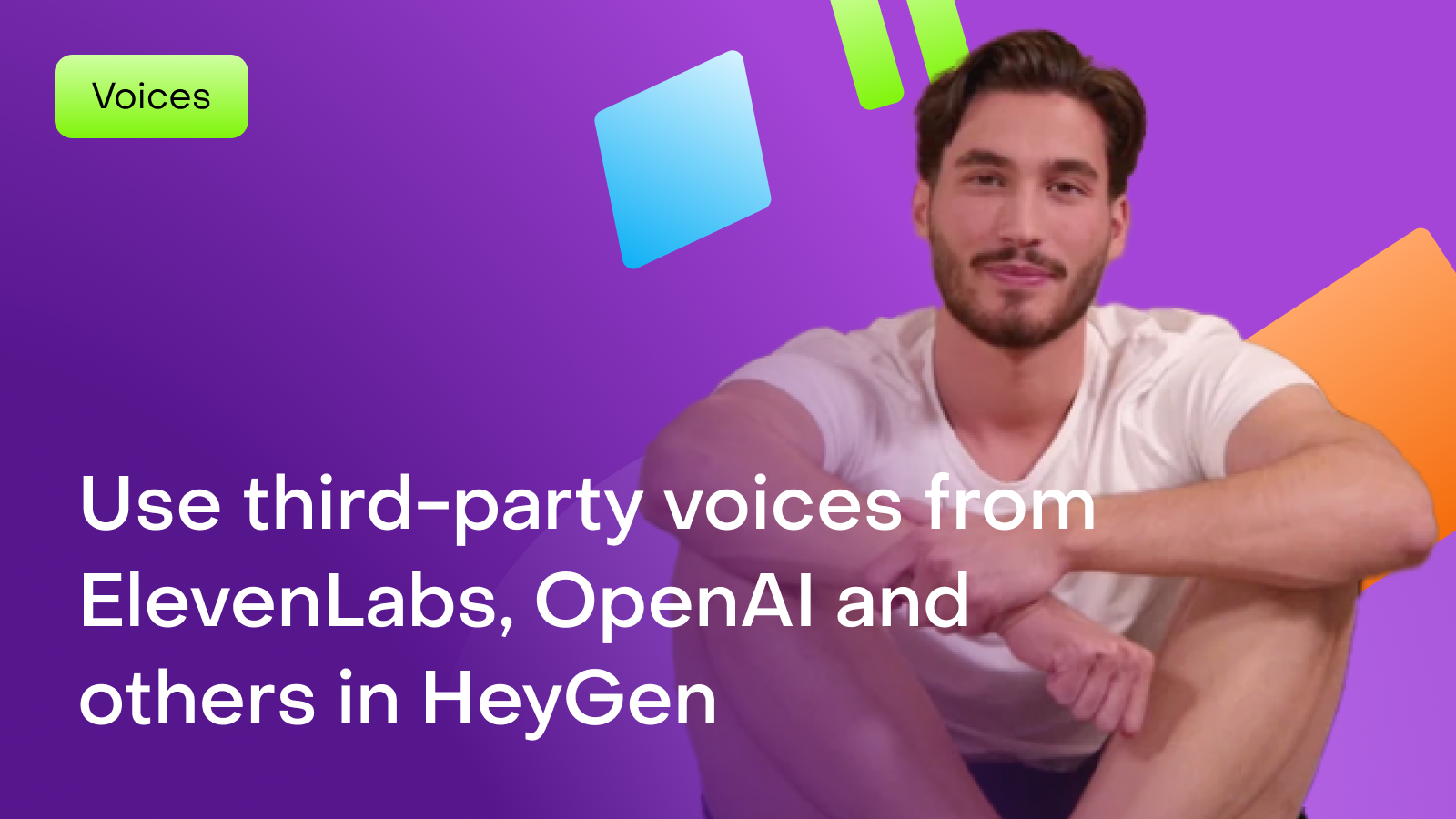 How to use third-party voices from ElevenLabs, OpenAI and others in HeyGen