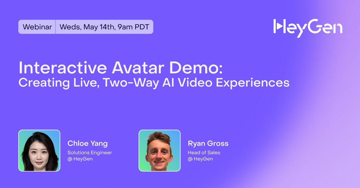 Interactive Avatar Demo: Creating Live, Two-Way Video Experiences