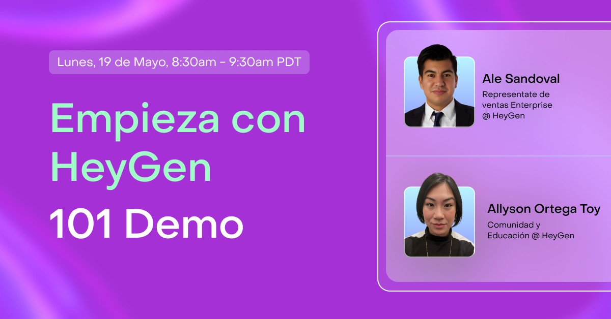 Empieza con HeyGen 101